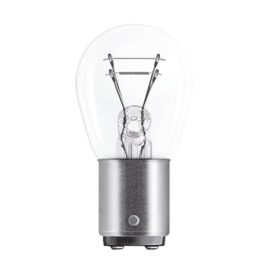 Λάμπα Αλογόνου P21/4W 12V BAZ15D  Διπολική Osram 7225 1 Τεμάχιο