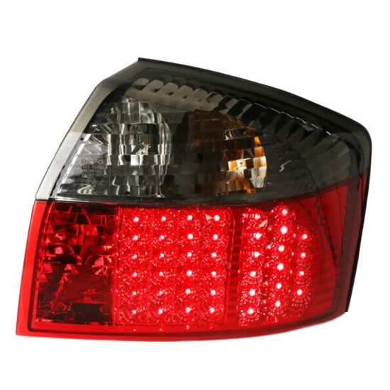 Πισινά Φανάρια Set Για Audi A4 B6 00-04 Led Κόκκινο/Φιμέ Depo