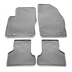 Πατάκια Σκαφάκια 3D Από Λάστιχο Για Ford Focus 2004-2011 "Star Diamond" 4 Τεμάχια Γκρι