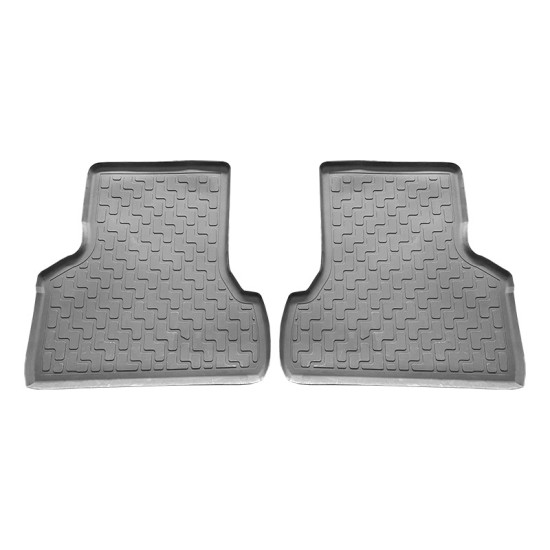 Πατάκια Σκαφάκια 3D Από Λάστιχο Για Ford Focus 2004-2011 "Star Diamond" 4 Τεμάχια Γκρι