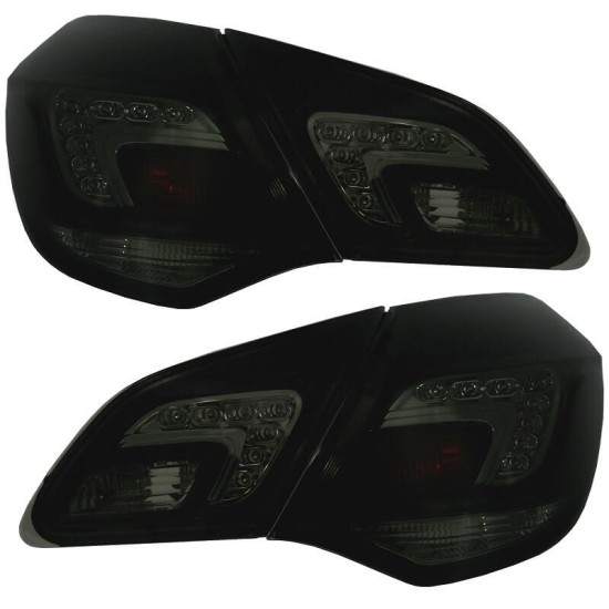 Πισινά Φανάρια Set Για Opel Astra J 09-15 Hatchback Led Φιμέ Depo