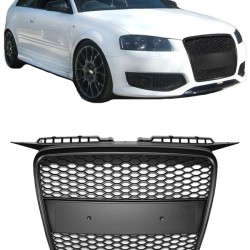 Μάσκα Για Audi A3 8P 05-08 RS3 Look Κυψελωτή Μαύρο Ματ 1 Τεμάχιο