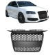 Μάσκα Για Audi A3 8P 05-08 RS3 Look Κυψελωτή Μαύρο Ματ 1 Τεμάχιο