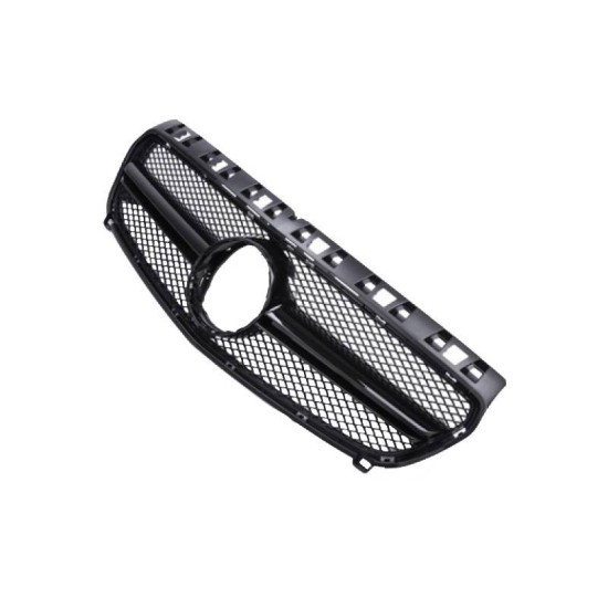 Μάσκα Για Mercedes-Benz A-Class W176 12-15 Amg Look Με Μονή Γρίλια Γυαλιστερό Μαύρο 1 Τεμάχιο