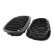 Καρδιές Μάσκας Για Bmw 3 E46 03-06 Coupe/Cabrio Μαύρο Ματ 2 Τεμάχια