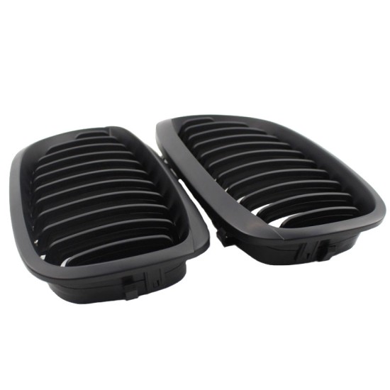 Καρδιές Μάσκας Για Bmw 3 E46 03-06 Coupe/Cabrio Μαύρο Ματ 2 Τεμάχια