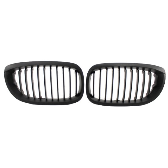 Καρδιές Μάσκας Για Bmw 3 E46 03-06 Coupe/Cabrio Μαύρο Ματ 2 Τεμάχια