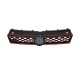 Μάσκα Για Vw Polo 6R/6C 09-16 GTI Look Κυψελωτή Με Κόκκινο Σιρίτι 1 Τεμάχιο