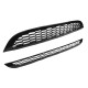 Μάσκα Για Mini Cooper 01-06 R50 / R53 Κυψελωτή Γυαλιστερή Μαύρη 2 Τεμάχια