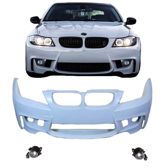Μπροστινός Προφυλακτήρας Για Bmw 3 E90/E91 08-11 LCI M1 Look Με Προβολείς
