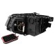 Μπροστινά Φανάρια Set Για Audi Q5 8R 08-12 TRU DRL Μαύρα H7 Με Μοτέρ Depo