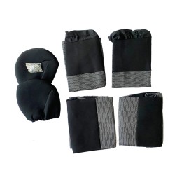 Καλύμματα Μπροστινών Καθισμάτων Υφασμάτινα Matrix Prime Μαύρο-Γκρι 6 Τεμάχια 11713