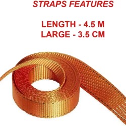 Ιμάντας Πρόσδεσης Με Καστάνια Και Γάντζους J4 3.5cm x 4.50 Μέτρα Fastlink 3211EURDAT 1 Τεμάχιο