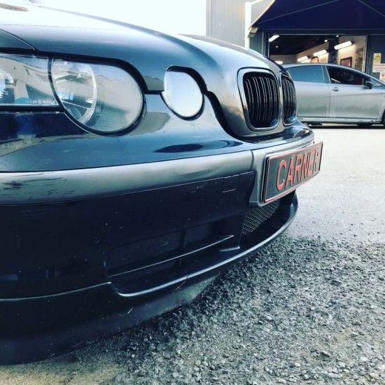 Καρδιές Μάσκας Για Bmw 3 E46 99-01 Sedan/Touring/Compact M4 Look Με Διπλή Γρίλια Μαύρο Γυαλιστερό 2 Τεμάχια