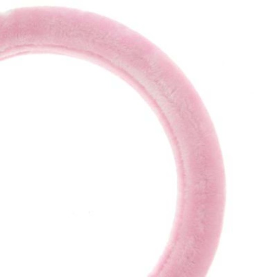 Κάλυμμα Tιμονιού Χνουδωτό ''Pinky'' Ροζ Medium 37-39CM 2505059