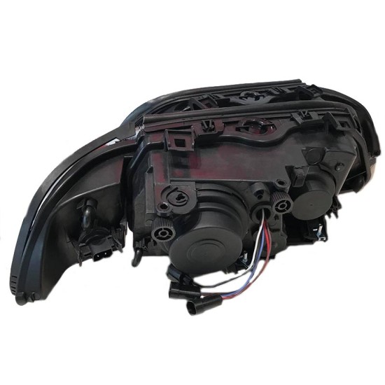 Μπροστινά Φανάρια Set Για Bmw 5 E39 95-03 Angel Eyes Facelift LCI Look Μαύρα H7/H7 Manual Carner