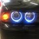 Μπροστινά Φανάρια Set Για Bmw 5 E39 95-03 Angel Eyes Facelift LCI Look Μαύρα H7/H7 Manual Carner