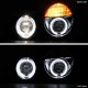 Μπροστινά Φανάρια Set Για Mercedes-Benz E-Class W210 99-02 Angel Eyes Χρωμίου H7/H1 Manual Sonar