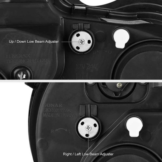 Μπροστινά Φανάρια Set Για Mercedes-Benz E-Class W210 99-02 Angel Eyes Χρωμίου H7/H1 Manual Sonar