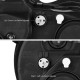 Μπροστινά Φανάρια Set Για Mercedes-Benz E-Class W210 99-02 Angel Eyes Χρωμίου H7/H1 Manual Sonar