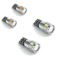 Λάμπες Led T10 12volt 6 Led Wedge Canbus Λευκό Φως 14193 2 Τεμάχια Λάμπες Led T10 12volt 6 Led Wedge Canbus Λευκό Φως 14193 2 Τεμάχια