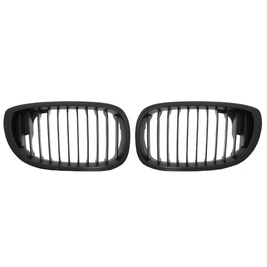 Καρδιές Μάσκας Για Bmw 3 E46 03-06 Coupe/Cabrio Μαύρο Ματ 2 Τεμάχια