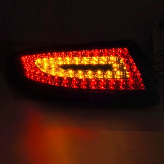Πισινά Φανάρια Set Για Porsche Carrera 911 997 04-08 Led Κόκκινο/Φιμέ Depo