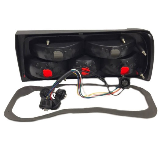 Πισινά Φανάρια Set Για Bmw 3 E30 M40 87-90 Κόκκινο/Φιμέ Carner