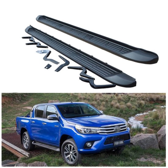 Πλαινά Σκαλοπάτια Για Toyota Hilux 15+ (REVO) Oem Look 2 Τεμάχια