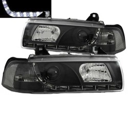 Μπροστινά Φανάρια Set Για Bmw 3 E36 90-99 Sedan / Compact / Touring DRL Μαύρα H1/H1 Sonar Μπροστινά Φανάρια Set Για Bmw 3 E36 90-99 Sedan / Compact / Touring DRL Μαύρα H1/H1 Sonar