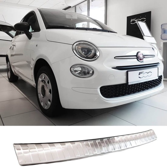 Προστατευτικό Πίσω Προφυλακτήρα Για Fiat 500 3d 15+ Από Ανοξείδωτο Ατσάλι (Steel)