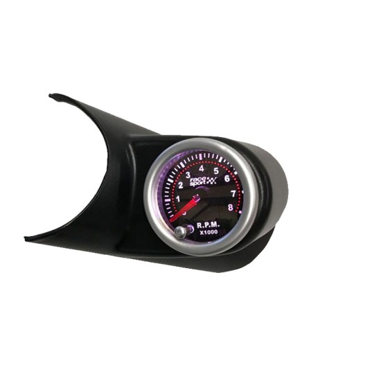 Στροφόμετρο R.P.M. Racesport Mirror Look Φιμέ 52mm Με 7 Χρώματα