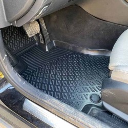 Πατάκια Σκαφάκια 3D Από Λάστιχο TPE Για Mercedes C-Class W205 2014-2020 Rizline 4 Τεμάχια Μαύρα