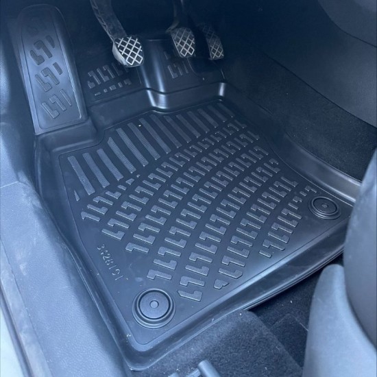 Πατάκια Σκαφάκια 3D Από Λάστιχο TPE Για VW Golf 7 VII/T-Roc/Leon 5F /  Audi A3 8V/Audi Q2/Skoda Karoq Rizline 4 Τεμάχια Μαύρα