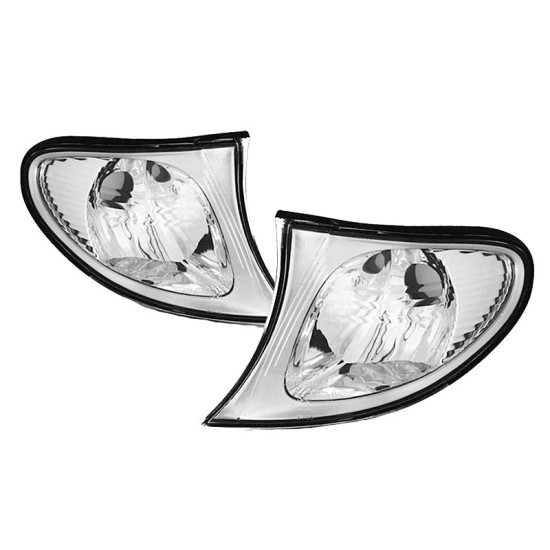 Μπροστινά Φλας Για Bmw 3 E46 01-05 Sedan/Touring Χρώμιο/Clear Depo