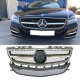 Μάσκα Για Mercedes-Benz CLS-Class W218 12-18 Amg Look Με Μονή Γρίλια Μαύρο/Χρώμιο 1 Τεμάχιο