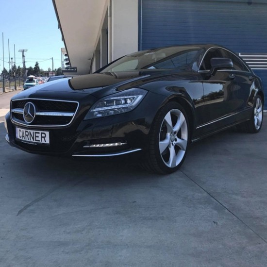 Μάσκα Για Mercedes-Benz CLS-Class W218 12-18 Amg Look Με Μονή Γρίλια Μαύρο/Χρώμιο 1 Τεμάχιο