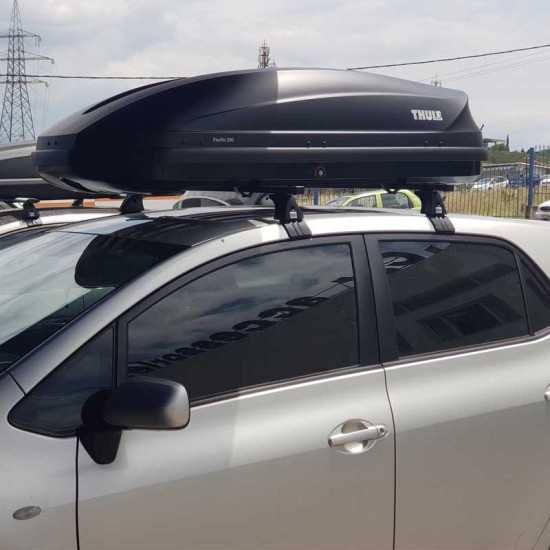 Μπαγκαζιέρα Οροφής Thule Pacific 200 410L Anthracite Aeroskin Με Διπλό Άνοιγμα & Quick Fix Τοποθέτηση