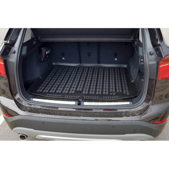 Πατάκι Πορτ-Παγκάζ 3D Σκαφάκι Για Bmw X1 F48 15+ Με Ρυθμιζόμενα Πίσω Καθίσματα Μαύρο 232134 Rezawplast