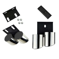 Μπούκες Εξάτμισης Διπλές Για Audi A3 8V 12-15 S3 Look 2 Τεμάχια Μπούκες Εξάτμισης Διπλές Για Audi A3 8V 12-15 S3 Look 2 Τεμάχια