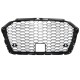 Μάσκα Για Audi A3 8V 16-20 RS3 Look Κυψελωτή Γυαλιστερό Μαύρο 1 Τεμάχιο