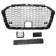 Μάσκα Για Audi A3 8V 16-20 RS3 Look Κυψελωτή Γυαλιστερό Μαύρο 1 Τεμάχιο