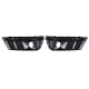 Δίχτυ Προφυλακτήρα Εμπρός Πλαινό Για Audi A4 B9 16-18 RS4 Look Γυαλιστερό Μαύρο Αριστερό & Δεξί 2 Τεμάχια