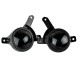 Δίχτυ Προφυλακτήρα Εμπρός Πλαινό Για Audi A4 B9 16-18 RS4 Look Γυαλιστερό Μαύρο Αριστερό & Δεξί 2 Τεμάχια