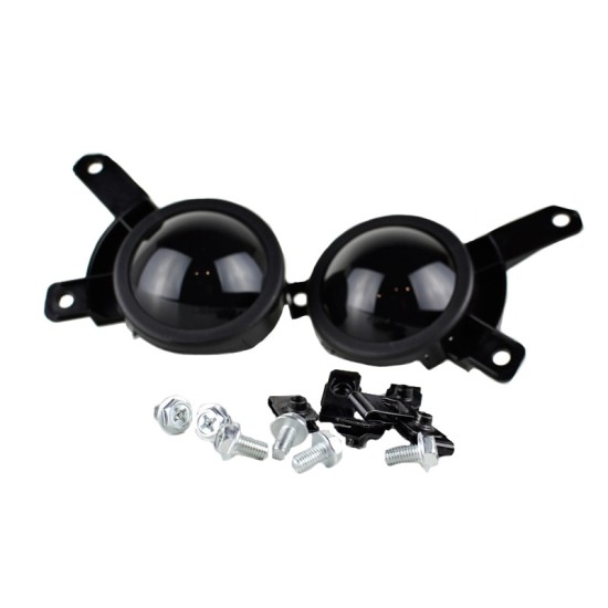 Δίχτυ Προφυλακτήρα Εμπρός Πλαινό Για Audi A4 B9 16-18 RS4 Look Γυαλιστερό Μαύρο Αριστερό & Δεξί 2 Τεμάχια
