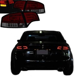 Πισινά Φανάρια Set Για Audi A4 B7 04-08 Led Κόκκινο/Φιμέ Sonar