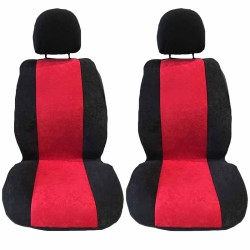 Πλατοκαθίσματα Μπροστινά Alcadara Μαύρο-Κόκκινο Super Fresh 2 Τεμάχια Πλατοκαθίσματα Μπροστινά Alcadara Μαύρο-Κόκκινο Super Fresh 2 Τεμάχια