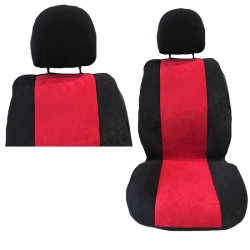 Πλατοκαθίσματα Μπροστινά Alcadara Μαύρο-Κόκκινο Super Fresh 2 Τεμάχια Πλατοκαθίσματα Μπροστινά Alcadara Μαύρο-Κόκκινο Super Fresh 2 Τεμάχια