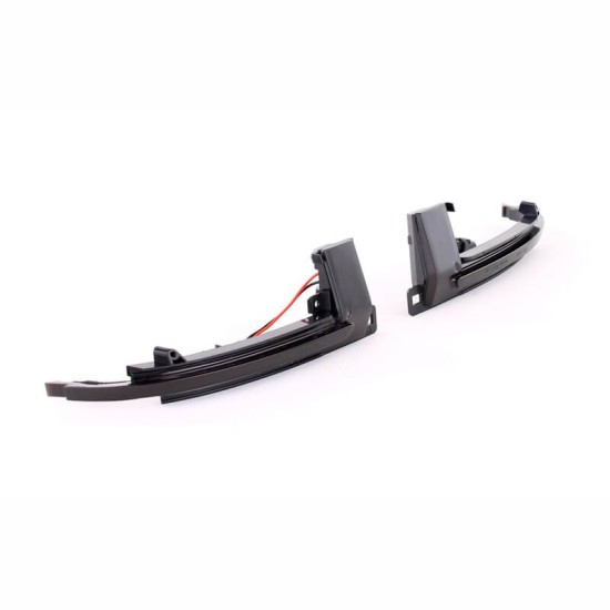 Φλας Καθρέπτη Για Audi A3 8P 08-10 / A4 A5 07-09 / A6 C6 08-10 / A8 07-10 / Q3 07-17 Dynamic Led Canbus Μαύρο/Φιμέ 2 Τεμάχια