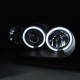Μπροστινά Φανάρια Set Για Vw Golf IV (4) 97-03 ccfl Angel Eyes Μαύρα H7/H1/H3  Sonar
